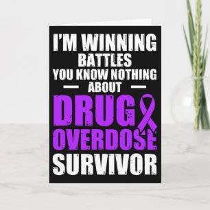 Tarjeta Guerrero Superviviente de Sobredosis de Drogas 13