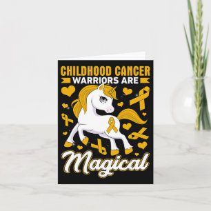 Tarjeta Guerreros contra el cáncer infantil son una concie