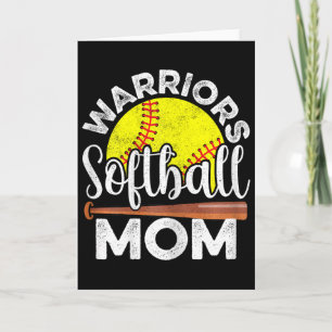 Tarjeta Guerreros de Sóftbol Mamá - Día de la Madre Softbo