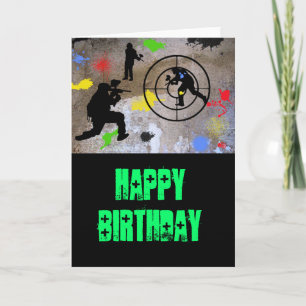 Tarjeta Guerrilla urbana Paintball