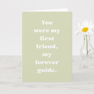Tarjeta Guía de la primera amiga para siempre de mamá Tarj