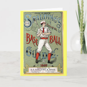 Tarjeta Guía Vintage de Béisbol