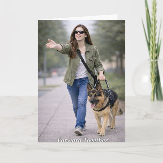 Tarjeta Guide Dog Team Graduation Congratulations GSD Team (Anverso)