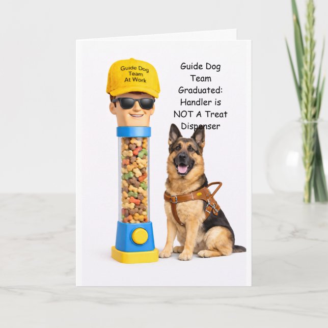 Tarjeta Guide Dog TeamenGSD Human Treat Dispenser (Anverso)