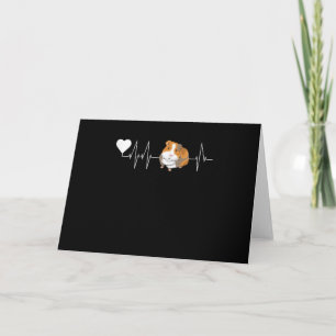 Tarjeta Guinea Cerdo Heartbeat Cute Cavy Regalo