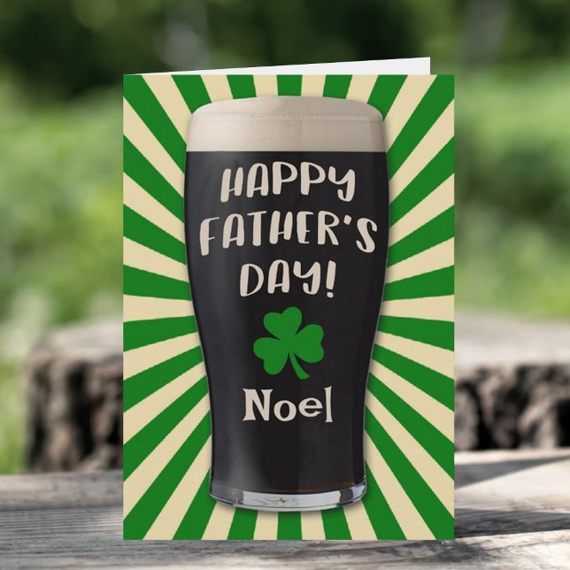 Tarjeta Guinness irlandés pinta feliz día del padre (Subido por el creador)