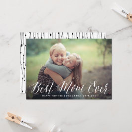 Tarjeta Guión de la mejor mamá de todos los tiempos | Tarj
