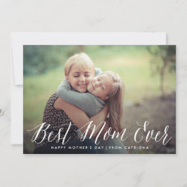 Tarjeta Guión de la mejor mamá de todos los tiempos | Tarj