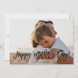 Tarjeta Guión de moda | Foto del Día de la Madre