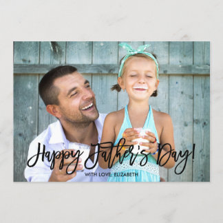 Tarjeta Guión de moda | Foto del Día del Padre
