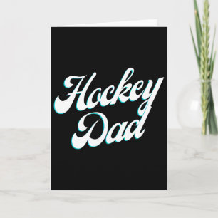 Tarjeta Guión helado de Hockey Dad para orgullosos padres 