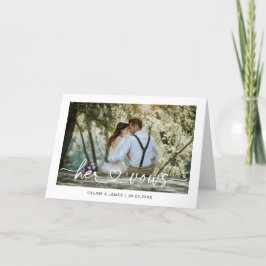 Tarjeta Guión minimalista Corazón de amor su carta de voto