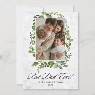 Tarjeta Guión moderno: El mejor papá jamás leyó el día del