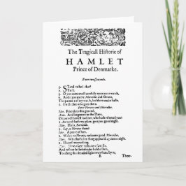 Tarjeta Guión original de Hamlet