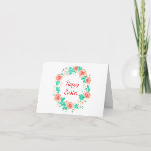 Tarjeta Guirnalda de rosa acuarela rosa personalizada