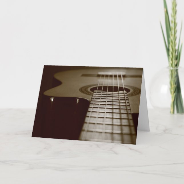 Tarjeta Guitarra Acústica (Anverso)