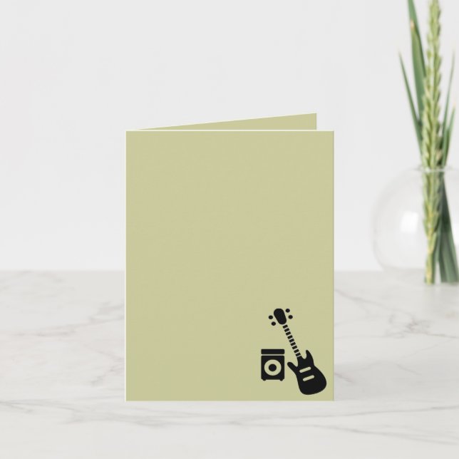 Tarjeta Guitarra/Amplificador (Anverso)