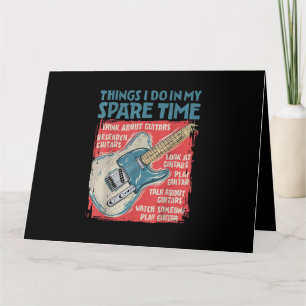 Tarjeta Guitarra Cosas Que Hago En Mi Tiempo De Reparación