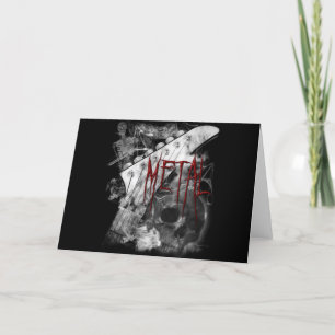 Tarjeta Guitarra del metal de la muerte
