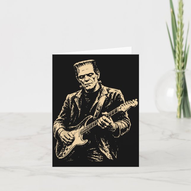 Tarjeta Guitarra Frankenstein (Anverso)