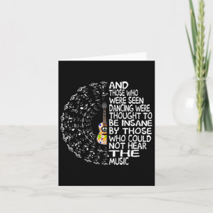 Tarjeta Guitarra Hippie Y Los Que Fueron Vistos Bailando P