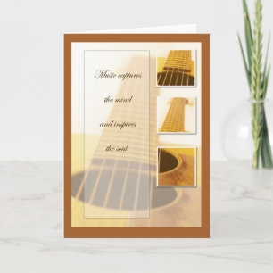 Tarjeta Guitarra inspiradora de música