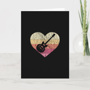 Tarjeta Guitarrista ama tocar la guitarra blues