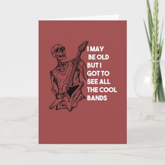 Tarjeta Guitarrista de Cartas Banda de Rock y Heavy Metal (Anverso)