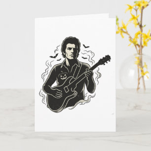 Tarjeta Guitarrista de Halloween