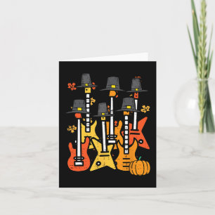 Tarjeta Guitars de Acción de Gracias Cae Rock Riocker Men