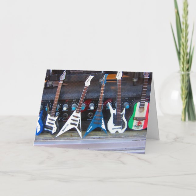 Tarjeta Guitars de Hollywood (Anverso)