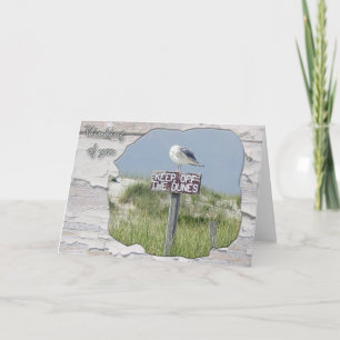 Tarjeta Gull on Post Thinking of You Card