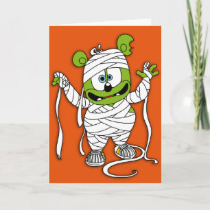 Tarjeta Gummibär Mummy Halloween Card