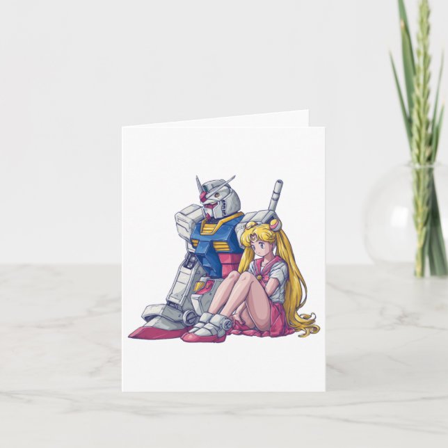Tarjeta Gundam Y Moon A Mecha Magical Crossover (Anverso)