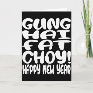 Tarjeta Gung Hai Fat Choy Año Nuevo Lunar Zodiaco Chino