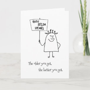 Tarjeta Guru Zelda agrega conglomerado de edad de saludo d