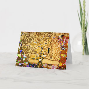 Tarjeta Gustav Klimt Árbol de la Vida: Simbolista Art Nouv