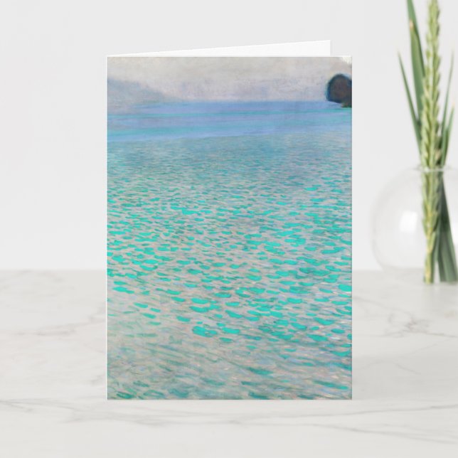 Tarjeta Gustav Klimt - Attersee (Anverso)