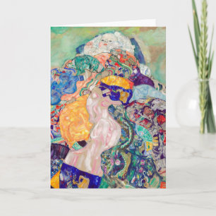 Tarjeta Gustav Klimt - Bebé / Cuna