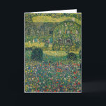 Tarjeta Gustav Klimt - Casa de campo del artista<br><div class="desc">Casa de campo por el Attersee - Gustav Klimt,  Oil on Canvas,  1914</div>