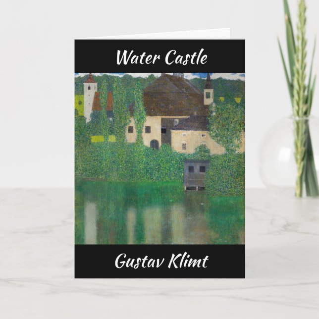 Tarjeta Gustav Klimt - Castillo de Agua (Anverso)