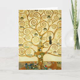 Tarjeta Gustav Klimt El Árbol De La Vida Viejo Art Nouveau