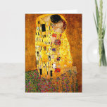 Tarjeta Gustav Klimt, El Beso,<br><div class="desc">El beso,  1907,  de Gustav Klimt,  Bella Artes</div>