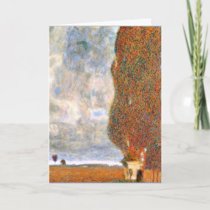 Tarjeta Gustav Klimt - El gran álamo