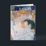 Tarjeta Gustav Klimt - Madre e hijo<br><div class="desc">Madre e hijo (detalle de las tres edades de la mujer) - Gustav Klimt,  Oil on Canvas,  1905</div>