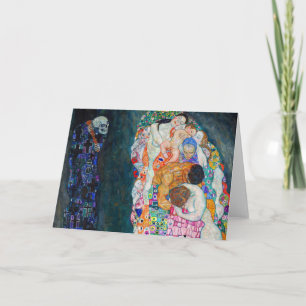 Tarjeta Gustav Klimt - Muerte y vida