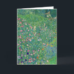 Tarjeta Gustav Klimt - Paisaje de los jardines italianos<br><div class="desc">Paisaje Jardín Italiano / Paisaje Horticultural Italiano - Gustav Klimt,  Petróleo en Lienzo,  1913</div>