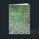 Tarjeta Gustav Klimt - Paisaje Horticultural y cima de col<br><div class="desc">Paisaje Horticultural con una colina - Gustav Klimt,  Petróleo en lienzo,  1916</div>