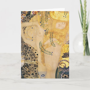 Tarjeta Gustav Klimt - Serpientes Acuáticas I
