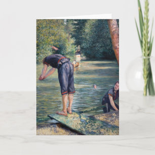 Tarjeta Gustave Caillebotte - Bañistas, orilla del Yerres